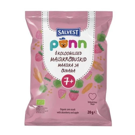 SALVEST PÕNN BIO strawberry crisps, 20 g