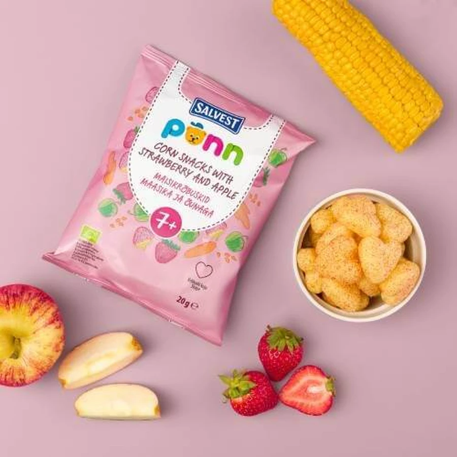 SALVEST PÕNN BIO strawberry crisps, 20 g
