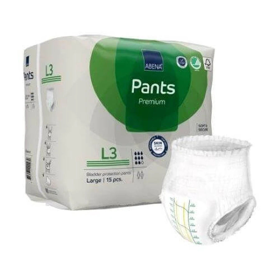 ABENA Pants Premium L3 Absorbierende Slips, 15 Stück