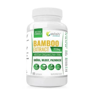 WISH Pharmaceutical Extracto de bambú 350 mg, 60 cápsulas
