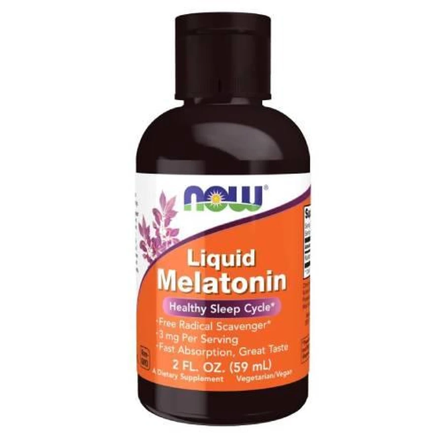 Now Foods Melatonin flüssig, 59 ml