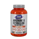 NOW FOODS Sports Arginine and Citrulline L-Arginine + L-Citrulline, 240 capsules