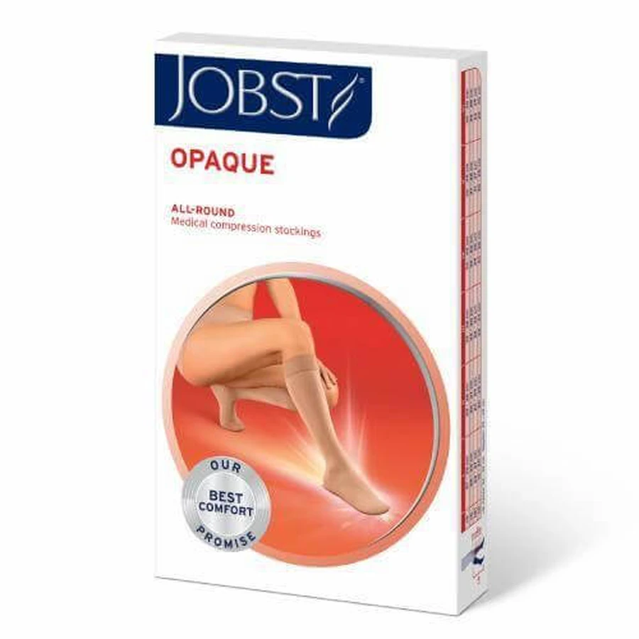 JOBST OPAQUE kurze Kompressionsstrümpfe CCL2 karamell, Größe 5 ZP
