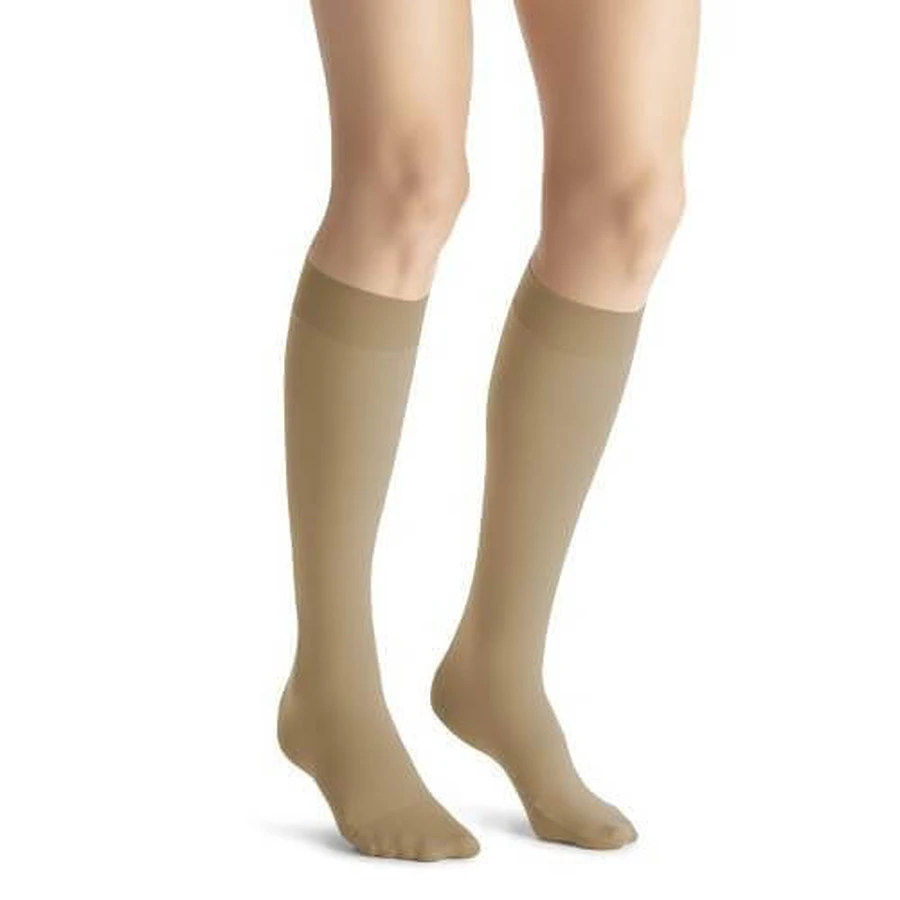 JOBST OPAQUE kurze Kompressionsstrümpfe CCL2 karamell, Größe 5 ZP