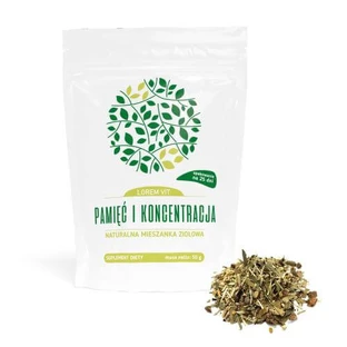 LOREM VIT Memoria y Concentración Mezcla natural de hierbas, 50g