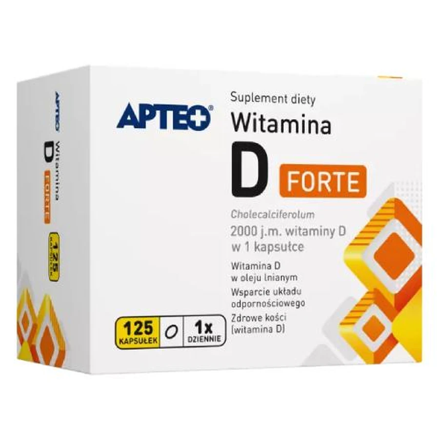 APTEO Vitamina D Forte, 125 cáps.