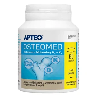 APTEO Osteomed Calcio con Vitamina D3 + K2, 60 comprimidos