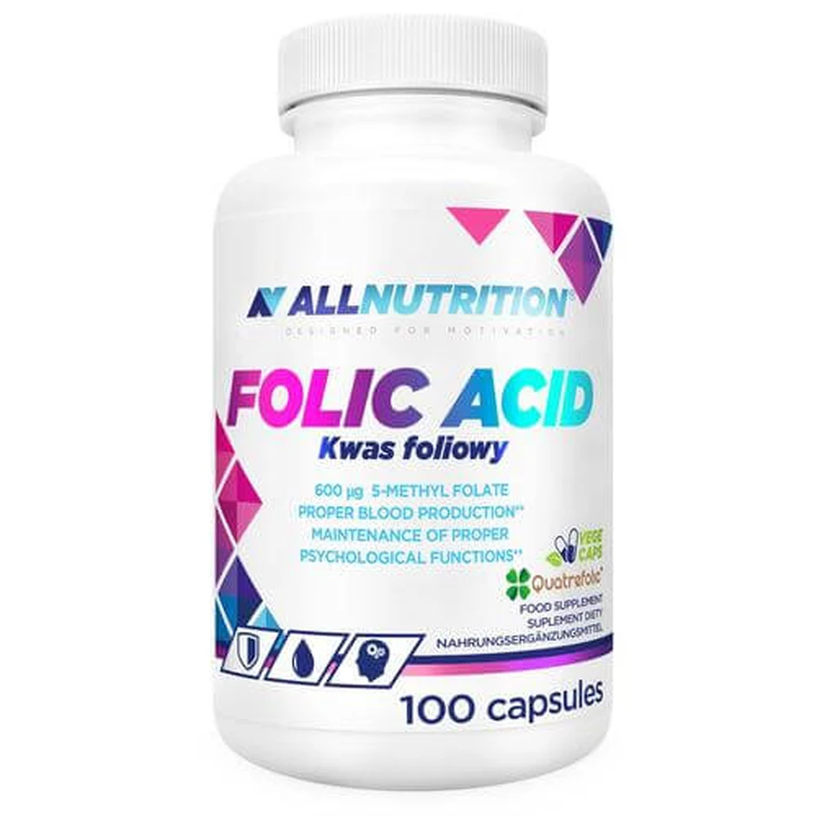 Allnutrition Acide folique Acide folique, 100 gélules
