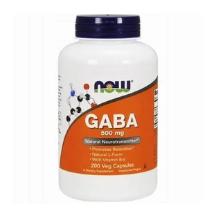 NOW Gaba 500mg, 200 capsules