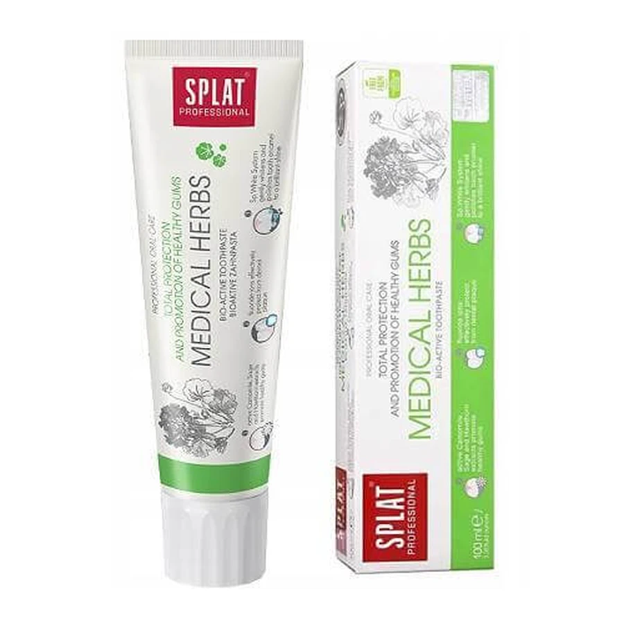 Splat Professional Medical Herbs Pasta do zębów wzmacniająca dziąsła, 100 ml: ceny i cechy