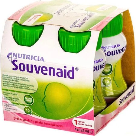 Nutricia Souvenaid Suplement na pamięć 4 x 31 ml truskawka: ceny i cechy