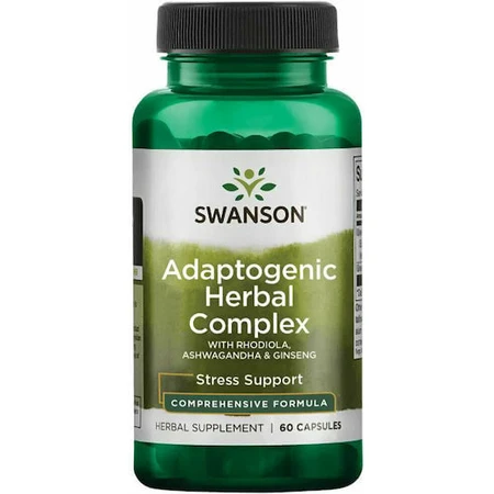 Swanson Rhodiola Rhodiola Ashwagandha Ginseng Complex 60 caps