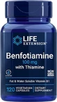 Life Extension Benfotiamine With Thiamine 100mg Food Supplement Special 120 veget capsules
