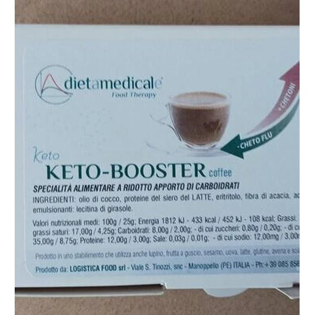 DietMedicale Keto Booster Spezial Nahrungsergänzungsmittel 3 x 8gr Kaffee