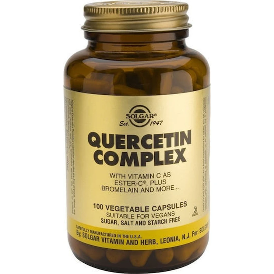 Solgar Quercetine Complex met Ester C Plus 100 x 1 plantaardige capsule