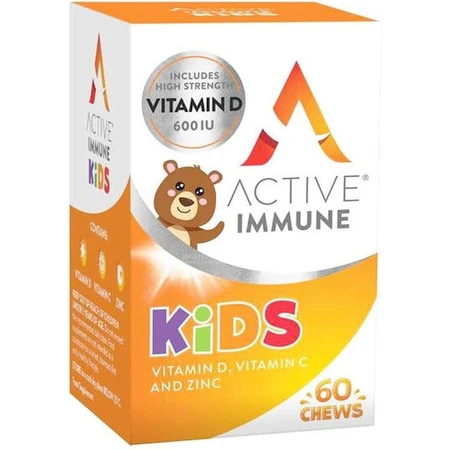 Active Iron Immune Kids Vitamin D, Vitamin C & Zinc Multivitamină pentru Întărirea Sistemului Imunitar 60 bomboane de jeleu