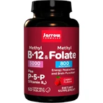 Jarrow Formulas Methyl B-12 5000mcg + Methyl Folate 800mcg Vitamina pentru Sănătatea Sistemului Nervos 60 tablete masticabile