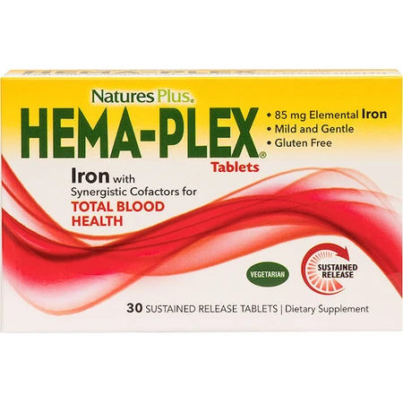 Nature's Plus Hema-Plex Iron with Synergistic Factors Σίδηρος 30 Tablets