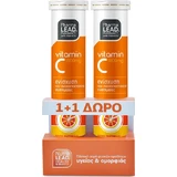 Pharmalead Vitamin C Vitamin for Immune Support, Skin & Antioxidant Action 1000mg Orange 2 x 20 effervescent tablets