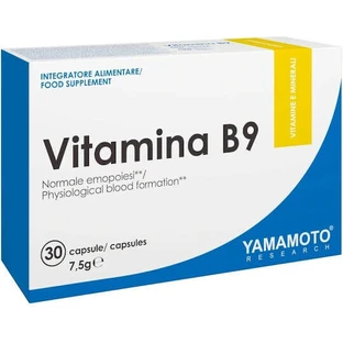 Yamamoto Nutrition Vitamine B9 Renforcement du Système Immunitaire et Nerveux 30 Comprimés