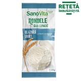 Rondelles de blé expansé avec glaçage au yaourt, 66 gr, Sanovita