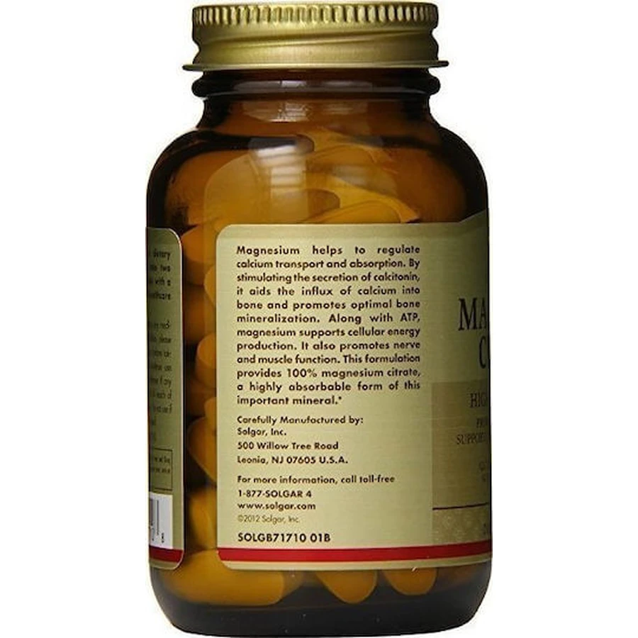 Solgar Magnesium Citrate 200mg 60 Tablets