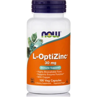 Now Foods L-OptiZinc 30mg 100 kapsułek