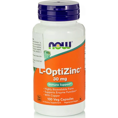 Now Foods L-OptiZinc 30mg 100 kapsułek: ceny i cechy