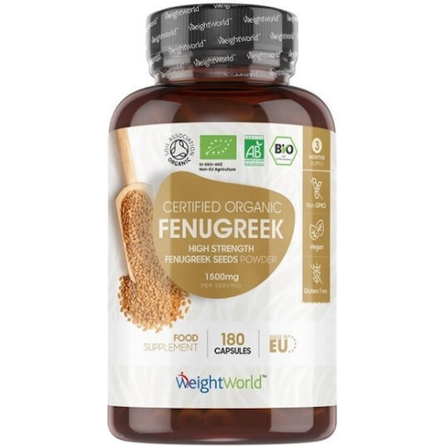 WeightWorld Organiczna kozieradka 1500mg 180 kaps: ceny i cechy