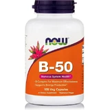 Now Foods B-50 Vitamine voor energie, immuunsysteem en zenuwstelsel 100 plantaardige capsules