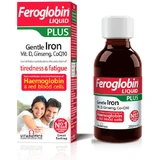 Vitabiotics Feroglobin Liquid Plus Flüssiges Eisen, Vit D, Ginseng, CoQ10 Energy