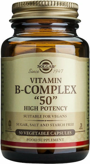 Solgar B-Complex "50", 50 plantaardige capsules