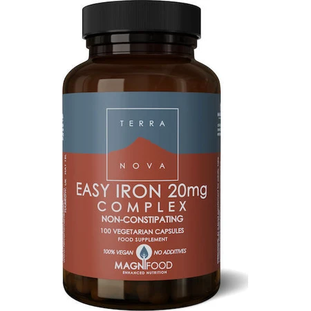TerraNova Easy Iron Complex 20mg 100 Cápsulas a base de plantas