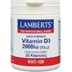 Lamberts Vitamin D3 Vitamin für Immunsystem Stärkung & Ei Gesundheit 2000iu 30 caps