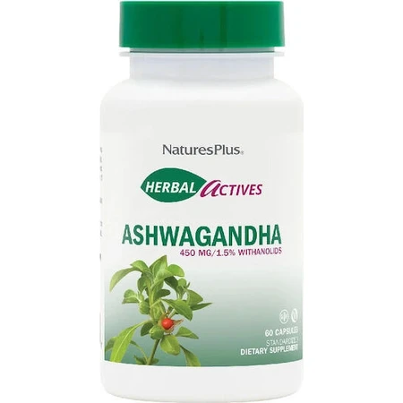 Nature's Plus Herbal Actives Ashwagandha 60 veget capsules