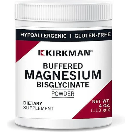 Bisglicinato de magnesio Kirkman Bisglicinato de magnesio tamponado en polvo 113gr