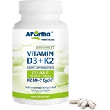Aportha Vitamina D3 + K2 Vitamina para reforzar el sistema inmunitario y la salud ovocitaria 5000iu 120 cáps.