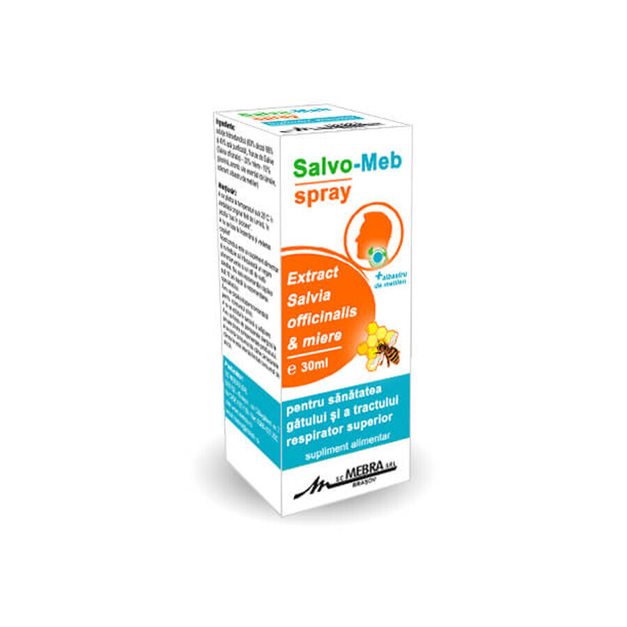 Salvo-Meb Spray pentru gat, 30 ml, Mebra