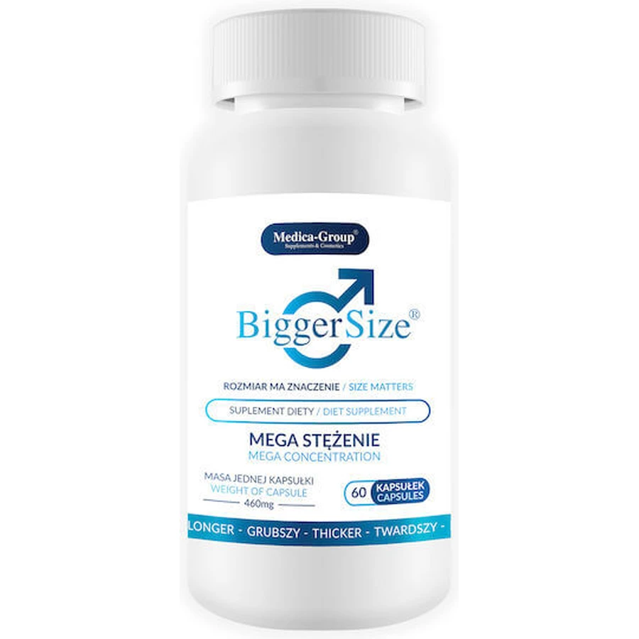 Medica-Group Biggersize Integratore per l'aumento della libido e del testosterone 60 capsule