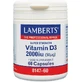 Lamberts Vitamine D3 voor immuunsysteem en eiergezondheid 2000iu 60 caps