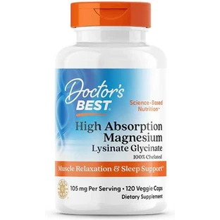 Doctor's Best Magneziu cu Absorbție Ridicată 105mg 120 Capsule Glicinat