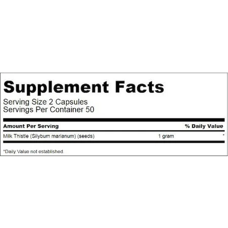 Swanson Mariendistel 500mg 100 Kapseln