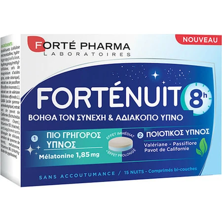 Forte Pharma Fortenuit 8h 8h Slaapsupplement 15 tabs