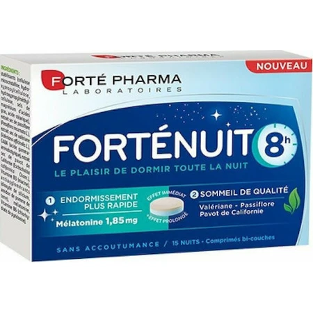 Forte Pharma Fortenuit 8h 8h Slaapsupplement 15 tabs
