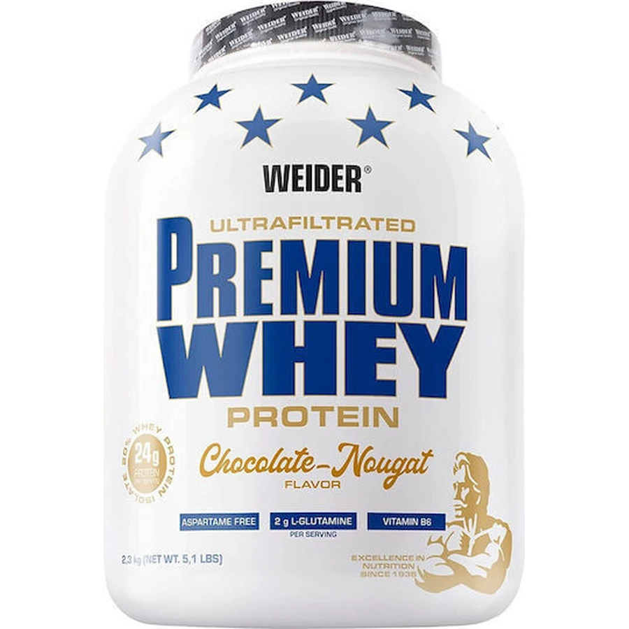 Weider Proteína de Suero Ultrafiltrada Premium Proteína de Suero con Sabor Turrón de Chocolate 2.3kg