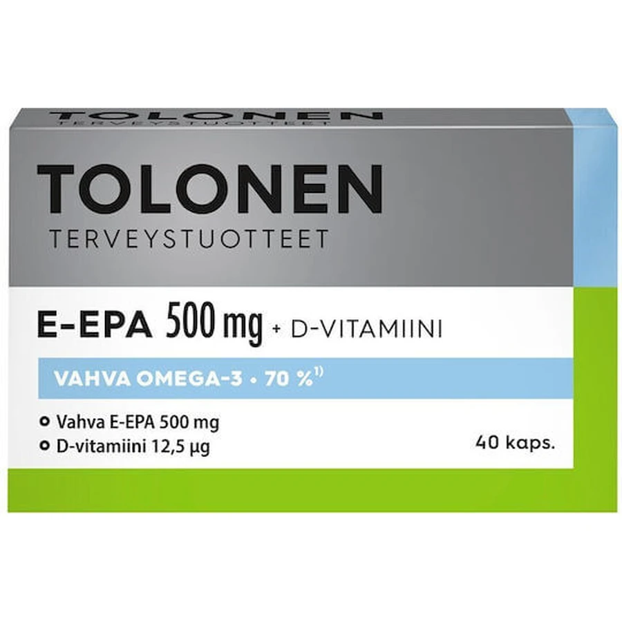 Dr. Tolonen's E-EPA Fish Oil 500mg 40 caps Unflavoured