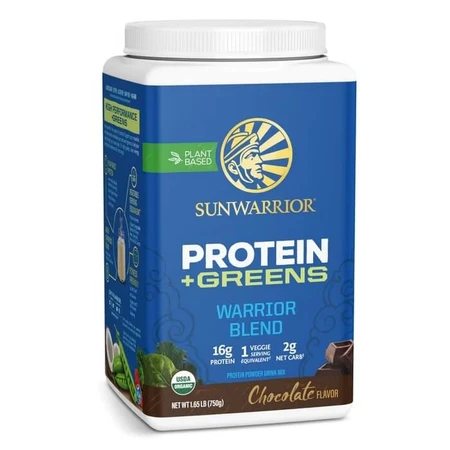 Sunwarrior Protein Plus Greens Organic Gluten & Lactose Free Protein Plus Greens with Chocolate Flavor 750gr