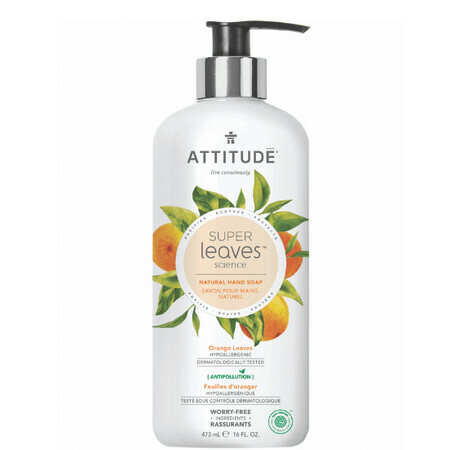 Sapone per le mani alla foglia d'arancio, 473 ml, Attitude