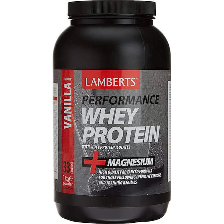 Lamberts Performance Wei-eiwit & Magnesium Wei-eiwit met Vanillesmaak 1kg