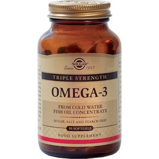 Solgar Triple Strength Omega 3 Aceite de Pescado 50 cápsulas blandas sin sabor